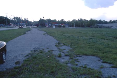Waterford Drive-In Theatre - Entrance Driveway - Photo From Water Winter Wonderland (newer photo)